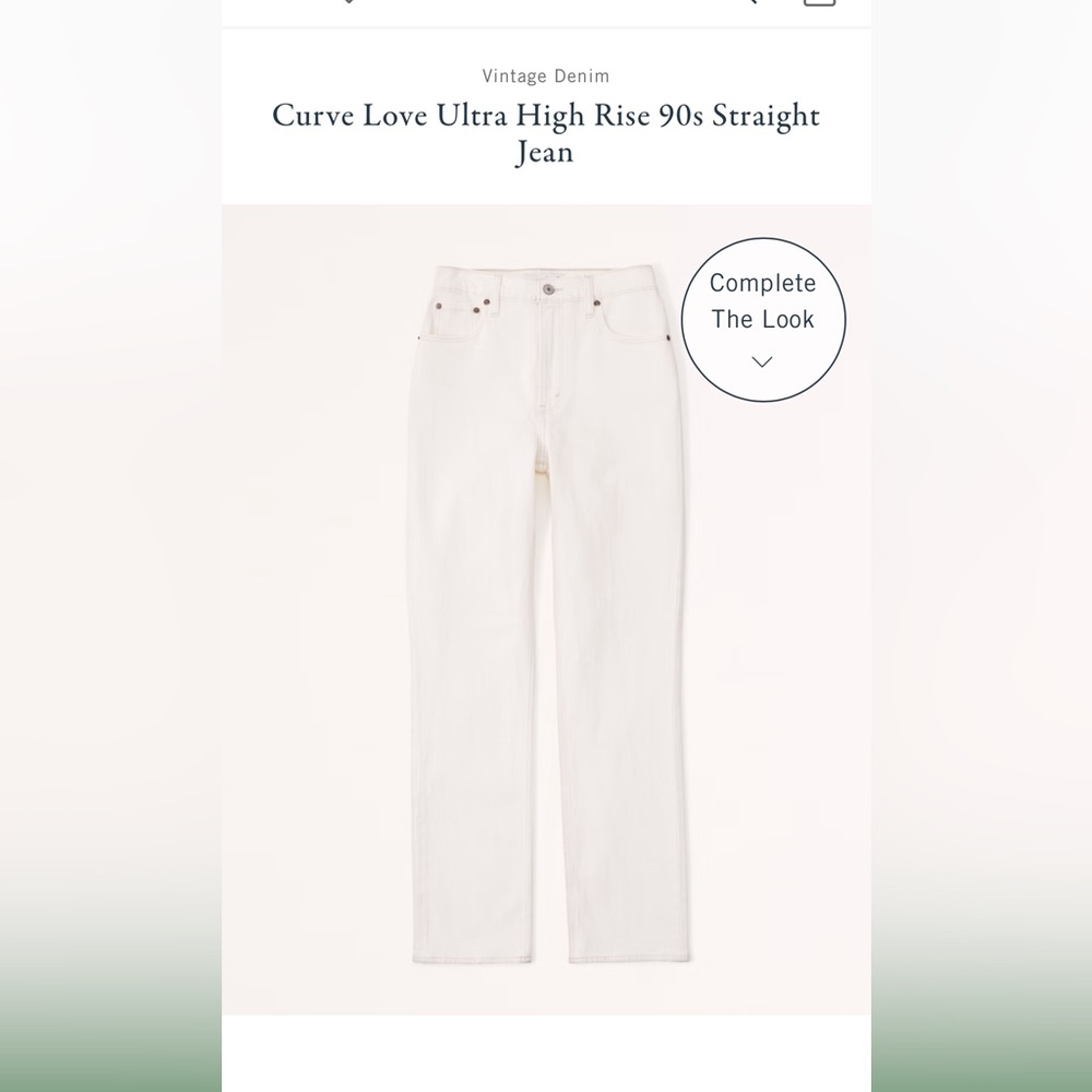 Abercrombie curve love 90s ultra high rise Jean